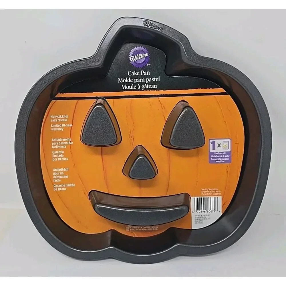 Wilton Jack-O-Lantern‎ Pumpkin Halloween Cake Pan Non-stick New U143
